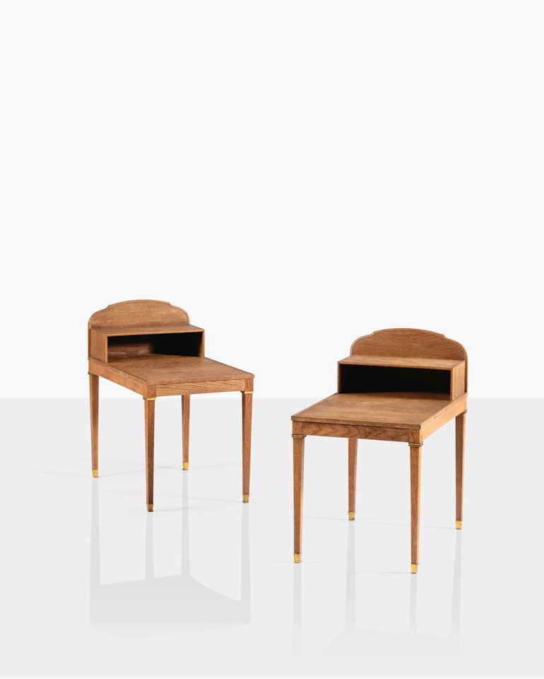 Pair of bedside tables by Jean-Michel Frank