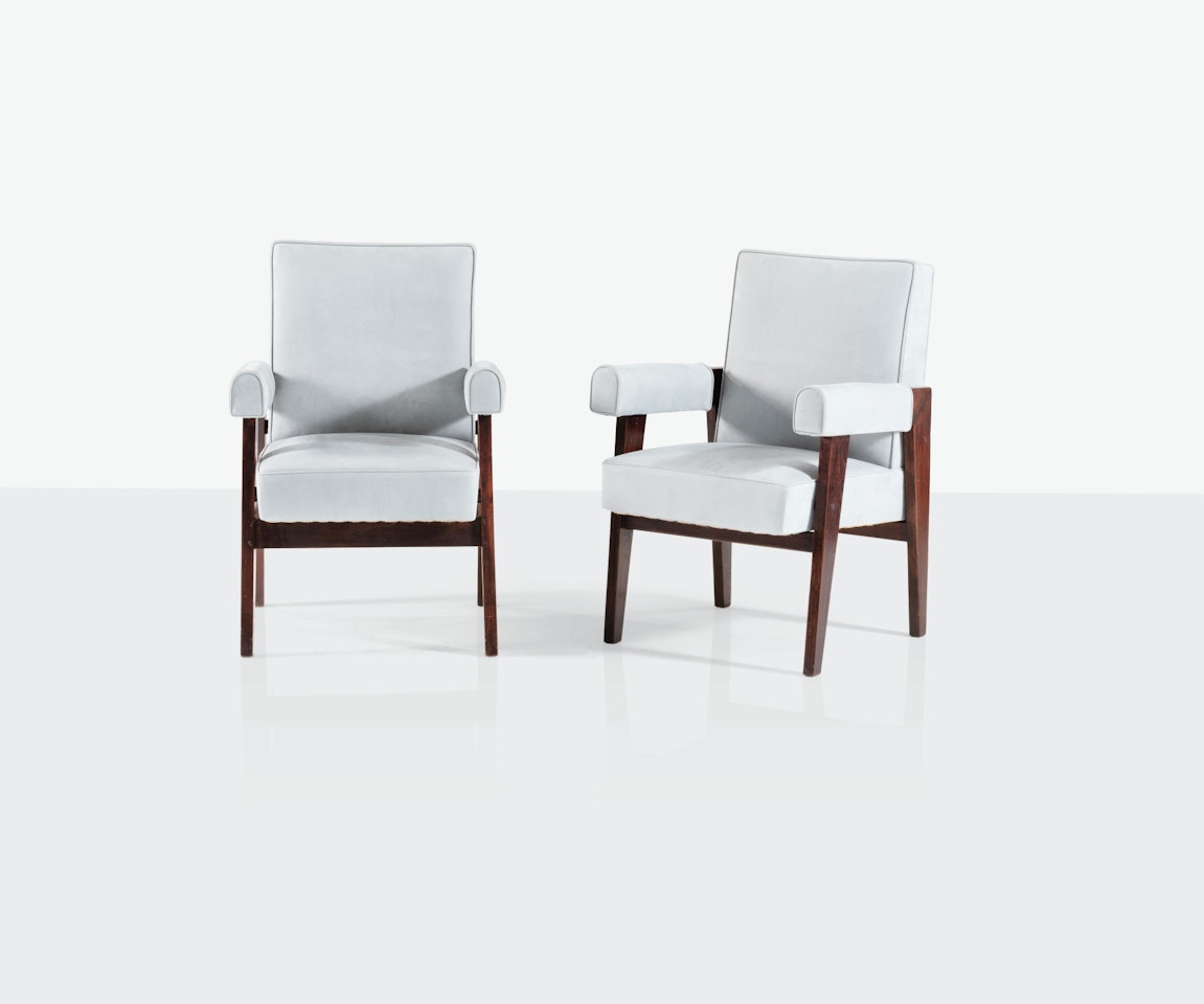 Pair of Advocate PJ-SI-41-A armchairs by Pierre Jeanneret
