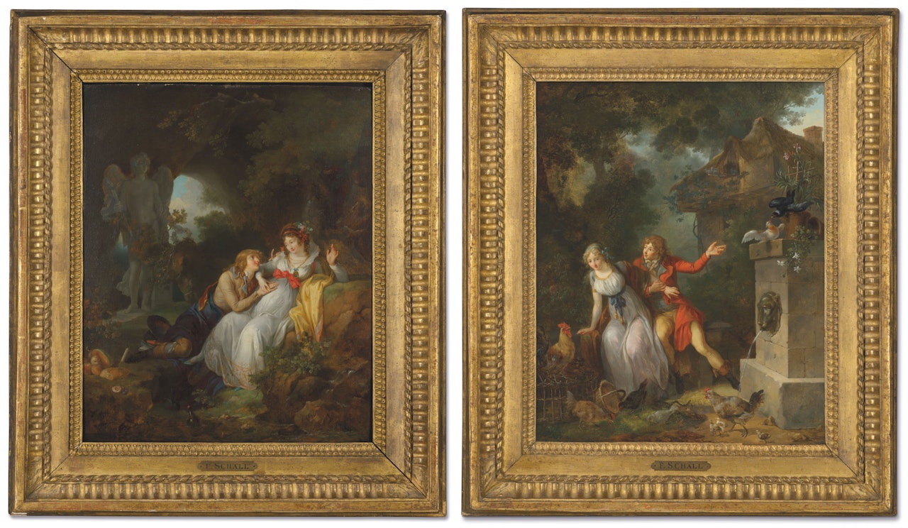 Les finacés; and Les époux by Jean Frédéric Schall