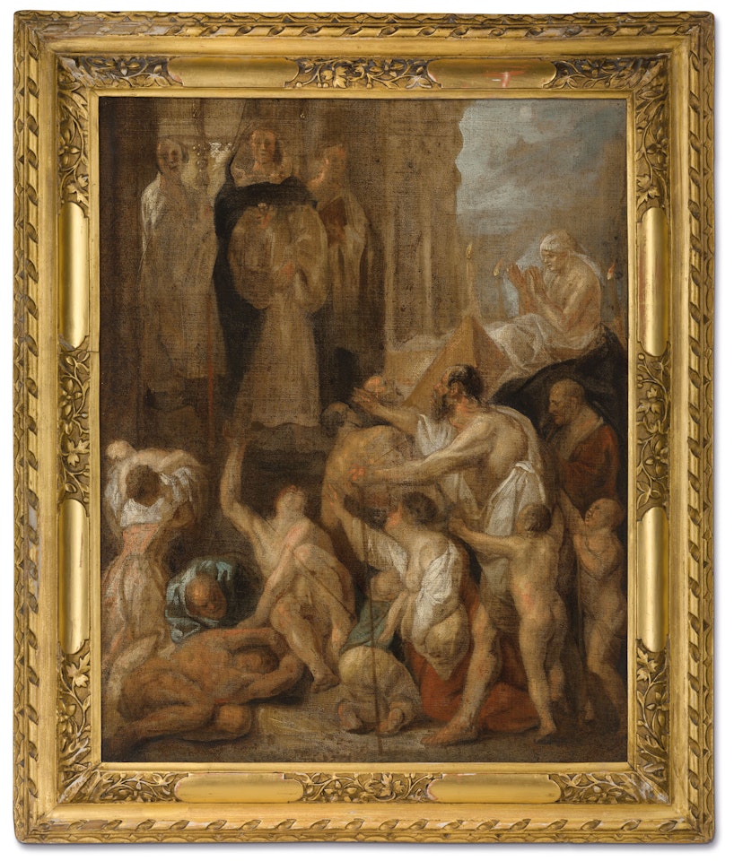 The Miracles of Saint Dominic - a modello by Jacob Jordaens