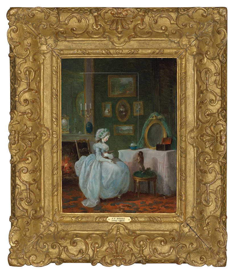 A lady at her toilette by Jean Frédéric Schall