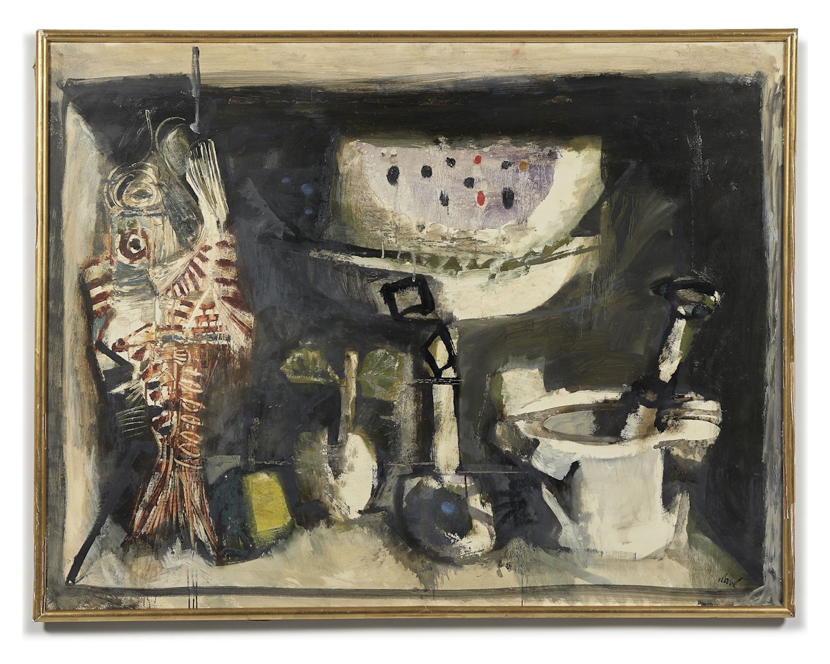 Nature morte au poisson et pilon by Antoni Clavé