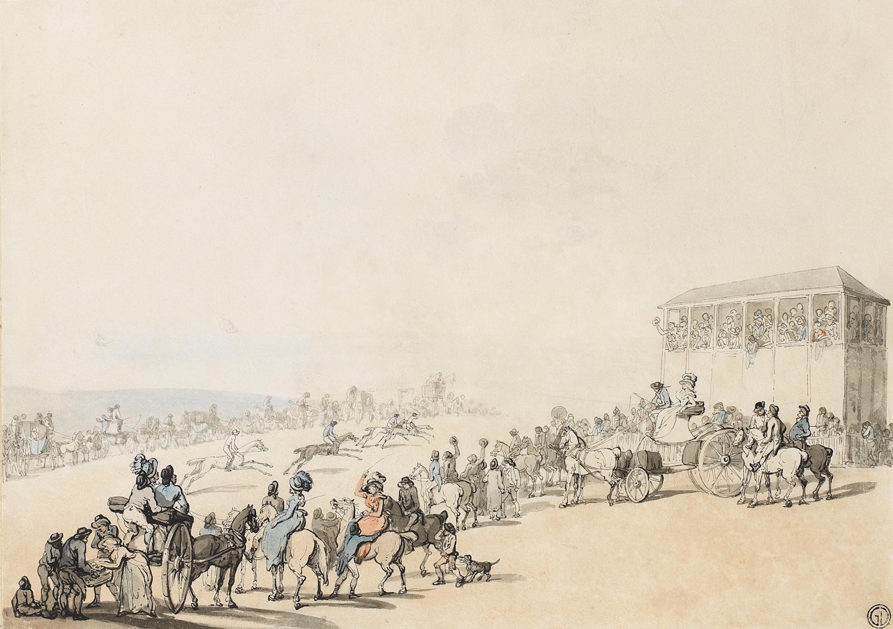 Brighton Races by Thomas Rowlandson