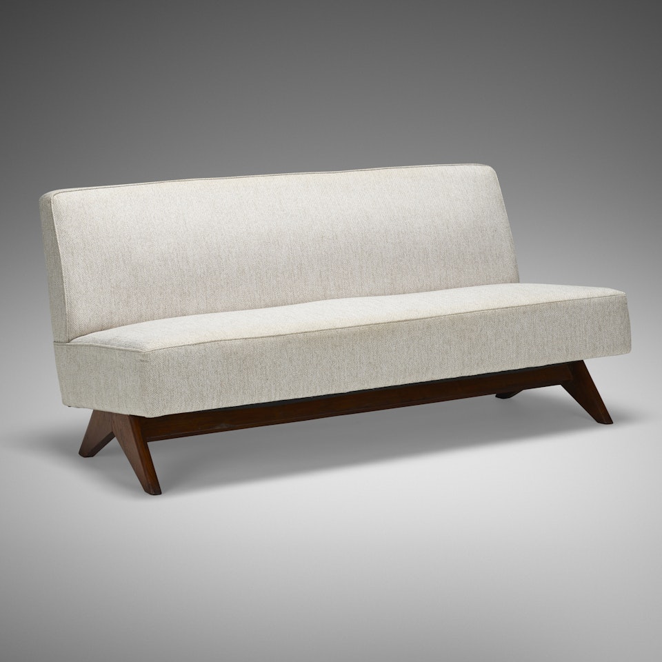 sofa from Punjab University, Chandigarh by Pierre Jeanneret