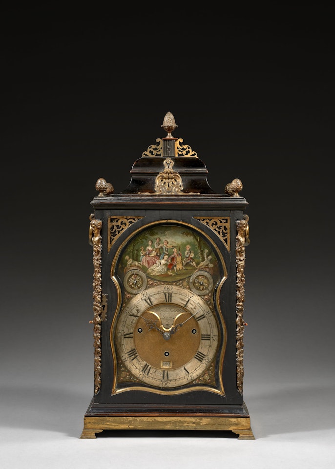 PENDULE À POSER ANGLAISE À SONNERIE ET À LA DEMANDE AVEC FIGURES ANIMÉES Signée 'Jas Smith  London, Vers 1765 by Anonymous