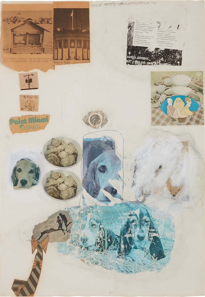 House Party (Syn-Tex) by Robert Rauschenberg