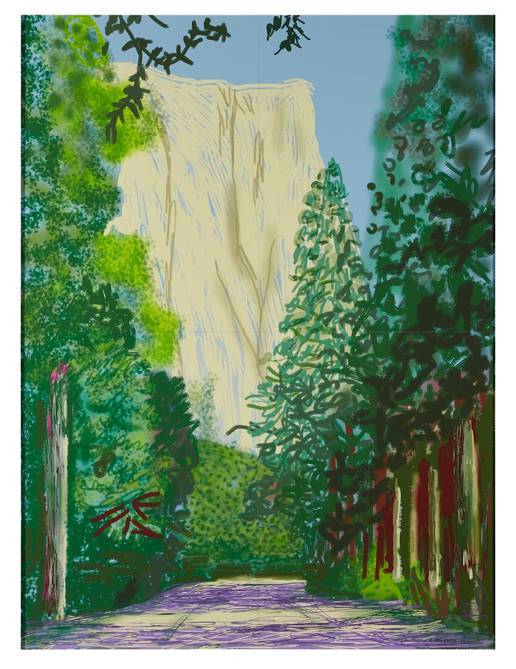 Yosemite II, October 16th 2011 by David Hockney