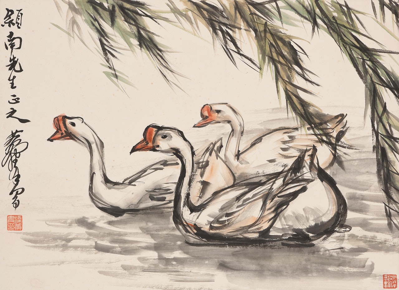 Three Geese by Huang Zhou