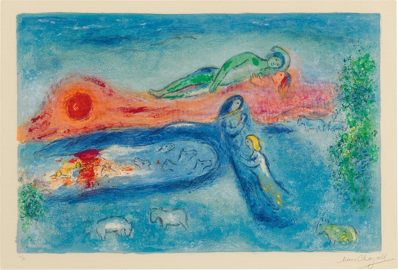 Death of Dorcon (M. 320; See C. Bks. 46) by Marc Chagall