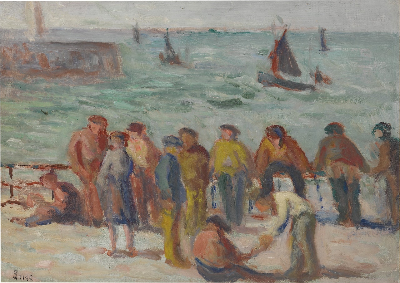 Honfleur, sur le quai by Maximilien Luce