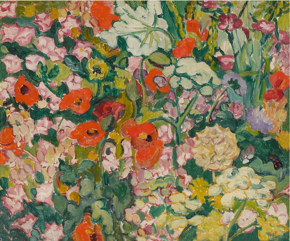 Parterre de fleurs  by Louis Valtat