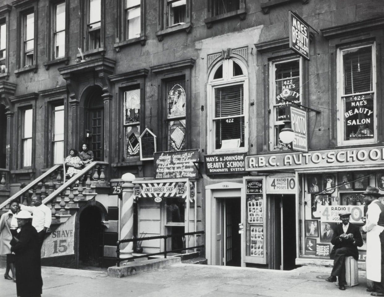 Harlem Street, ABC Auto School by Berenice Abbott