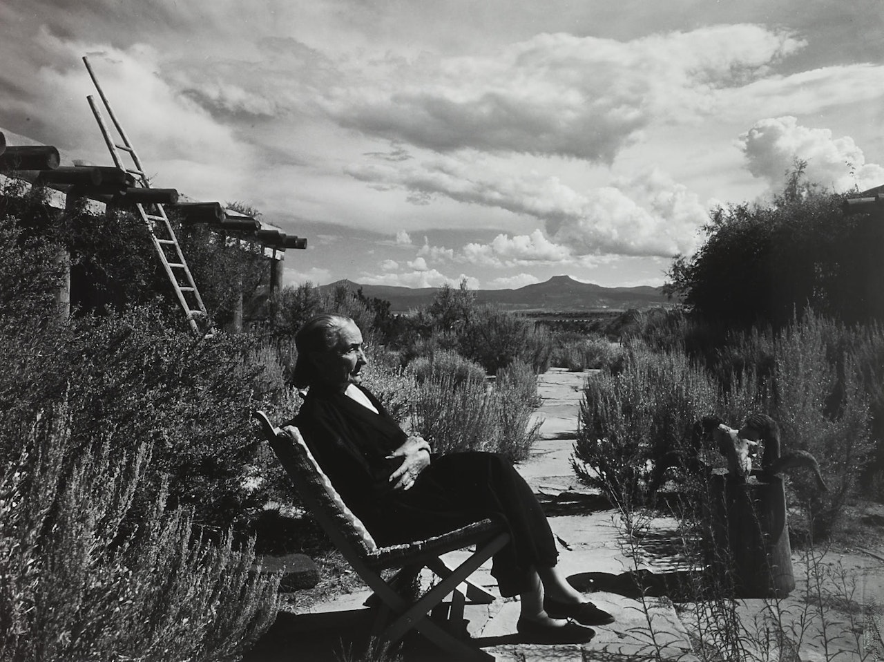 Georgia O'Keeffe, Ghost Ranch, New Mexico by Arnold Newman