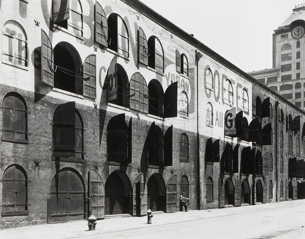 Yuban Coffee Warehouse, Water and Dock Streets, Brooklyn by Berenice Abbott