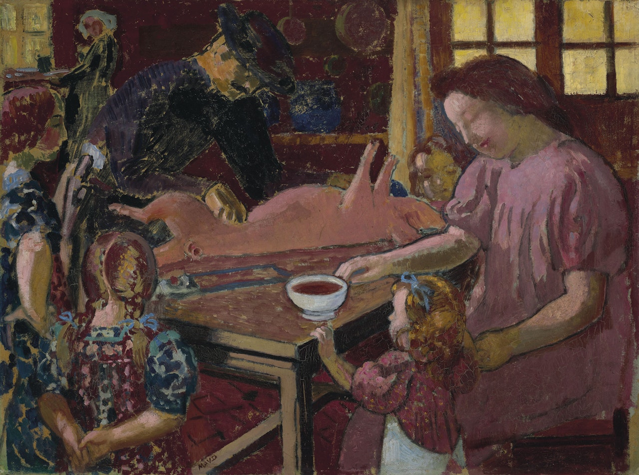 Lissilour apprête le cochon by Maurice Denis
