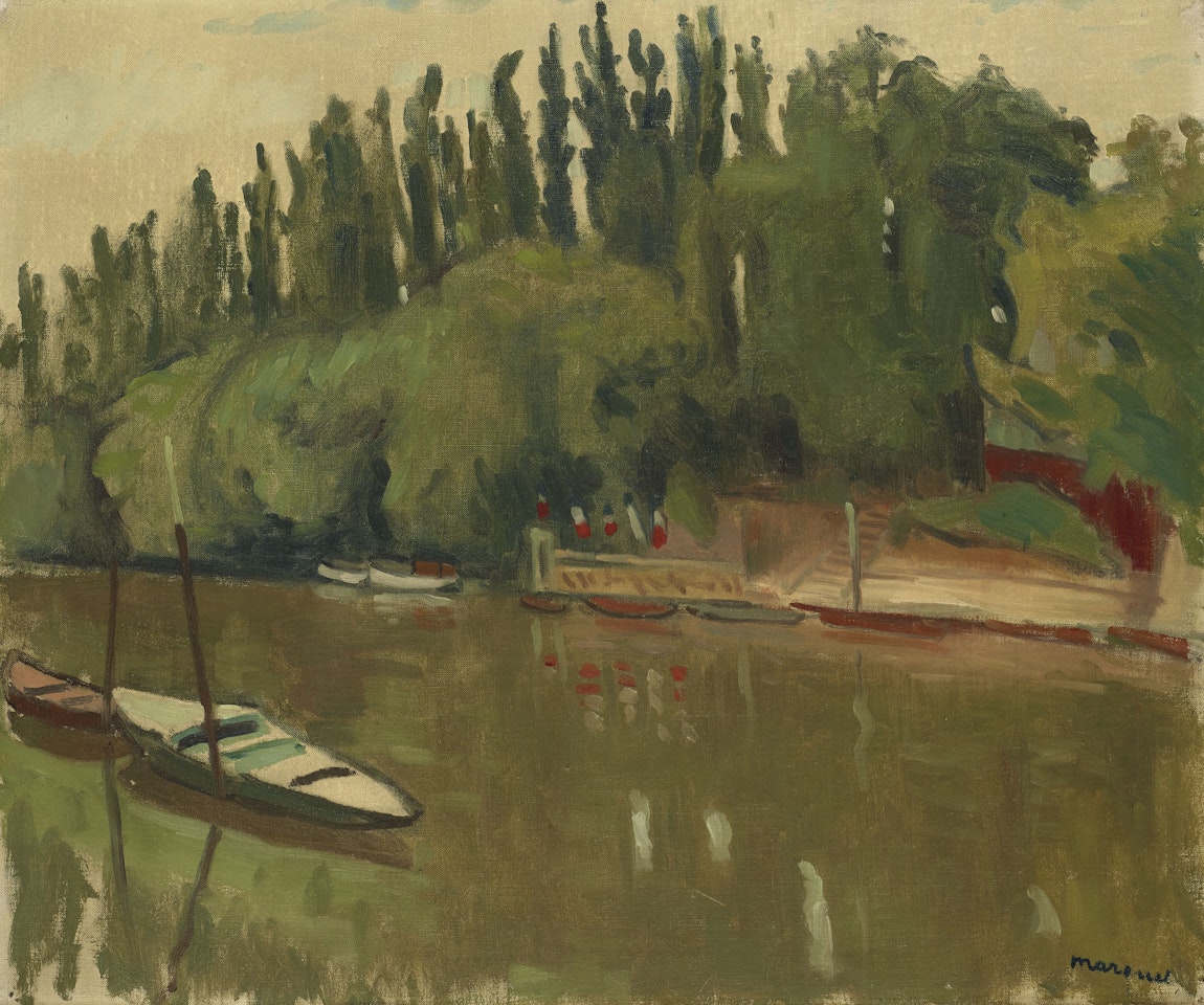 Les Peupliers à Villennes by Albert Marquet