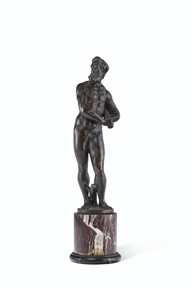 A BRONZE FIGURE OF HERCULES by Venetian School