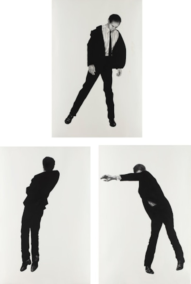 Three works from the series Men Trapped in Ice: (i-iii) Untitled by Robert Longo