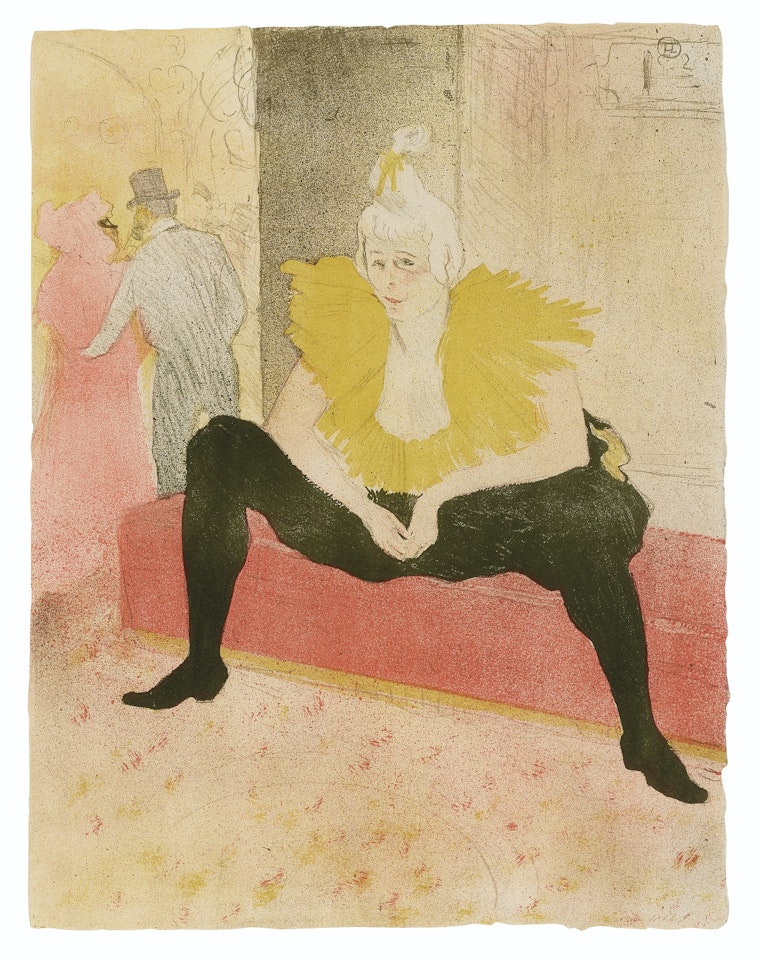 La Clownesse assise (Mademoiselle CHA-U-KAO), from Elles by Henri de Toulouse-Lautrec