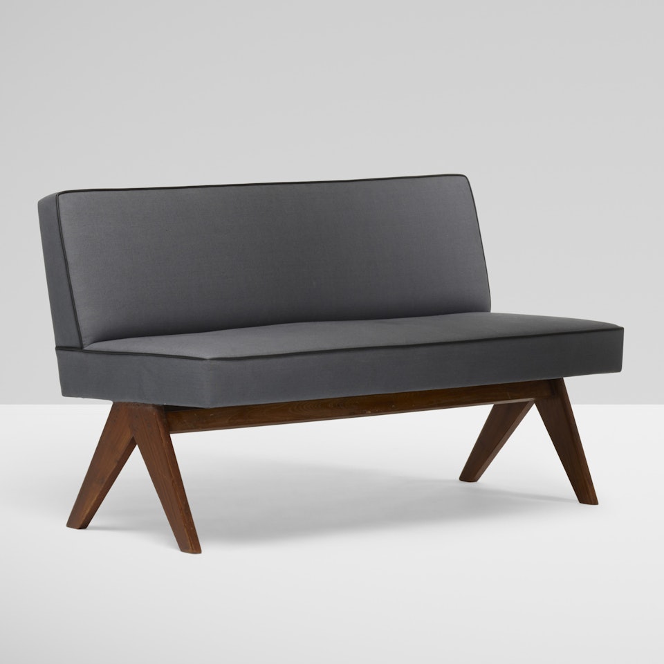 Public bench from High Court, Chandigarh by Pierre Jeanneret