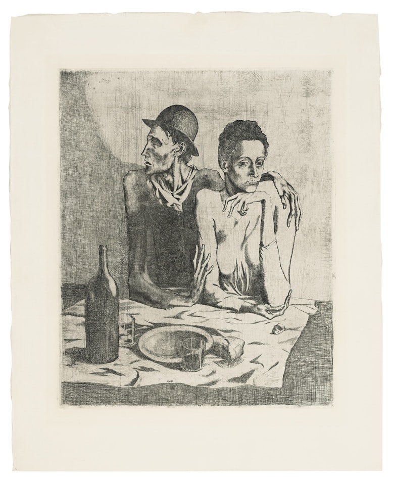 Le Repas frugal, from La suite des Saltimbanques by Pablo Picasso