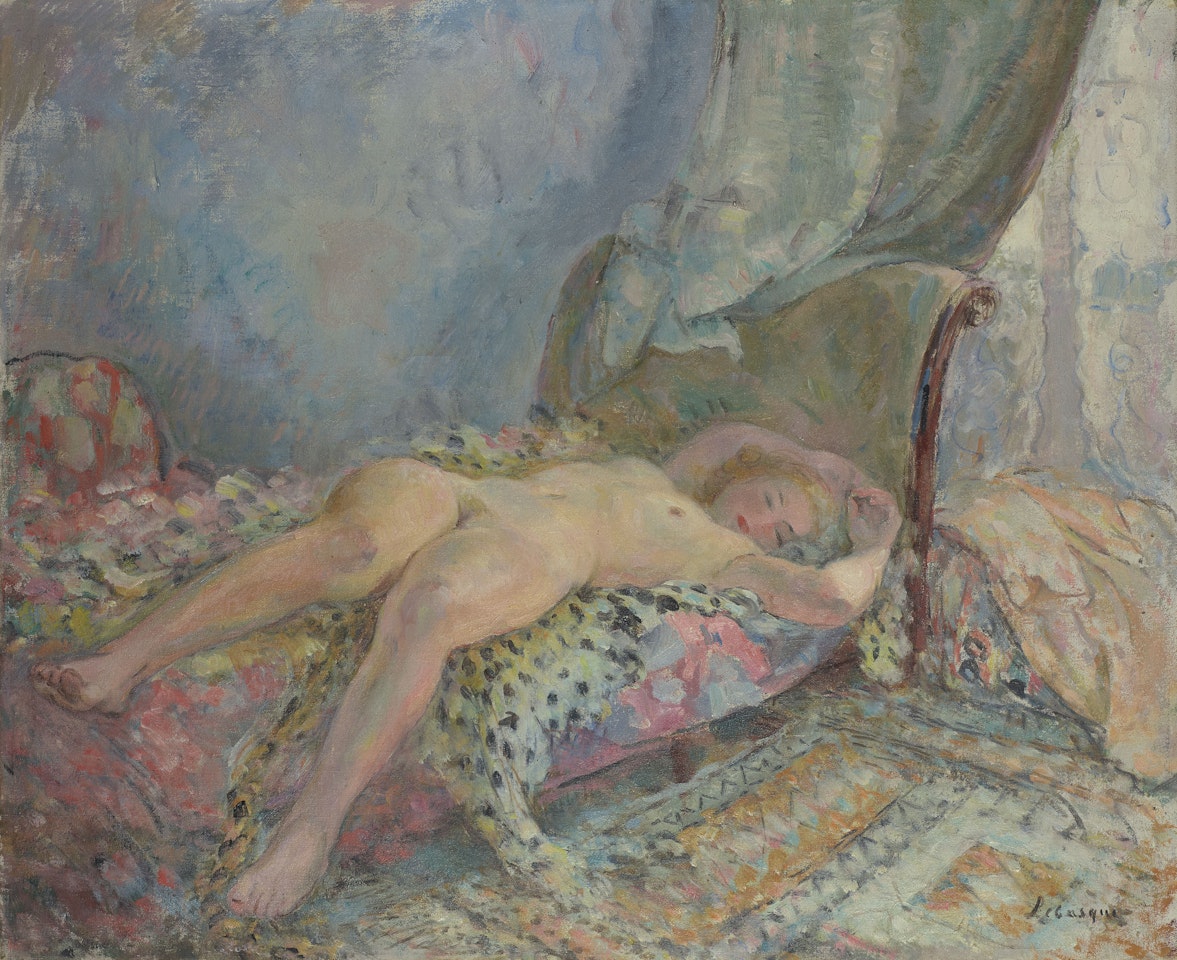Nu allongé dans un intérieur by Henri Lebasque