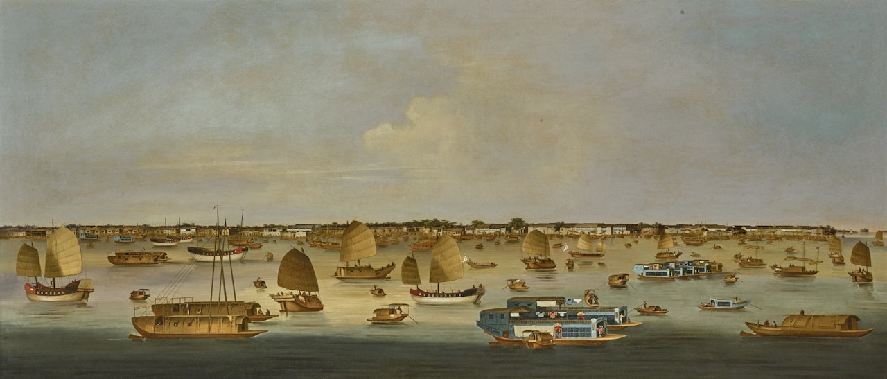 MAGNIFICENT VIEW OF THE PEARL RIVER OFF HONAM ISLAND, CANTON by Anonymous