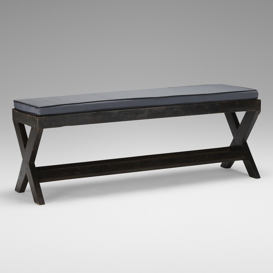 bench from the M.L.A. Flats building, Chandigarh by Pierre Jeanneret
