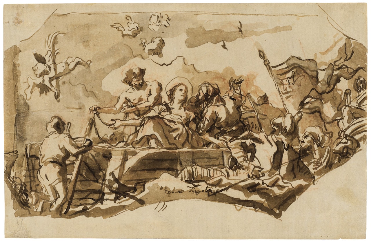 The Martyrdom of St. Giustina by Giovanni Domenico Tiepolo