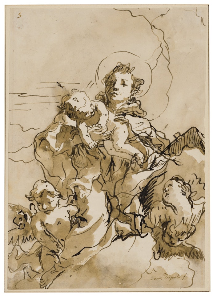 St. Anthony of Padua with the Christ Child and Angels by Giovanni Domenico Tiepolo