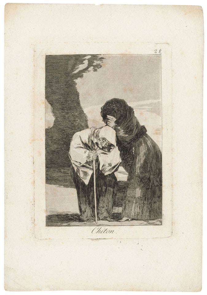 Chiton, Plate 28 from: Los Caprichos by Francisco José de Goya