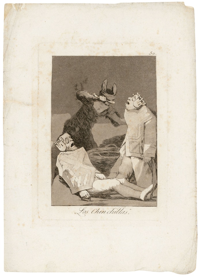 Los Chinchillas, Plate 50 from: Los Caprichos by Francisco José de Goya