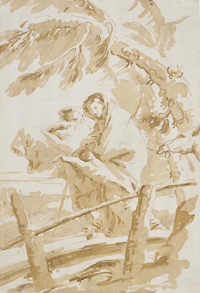 The Flight into Egypt by Giovanni Battista Tiepolo