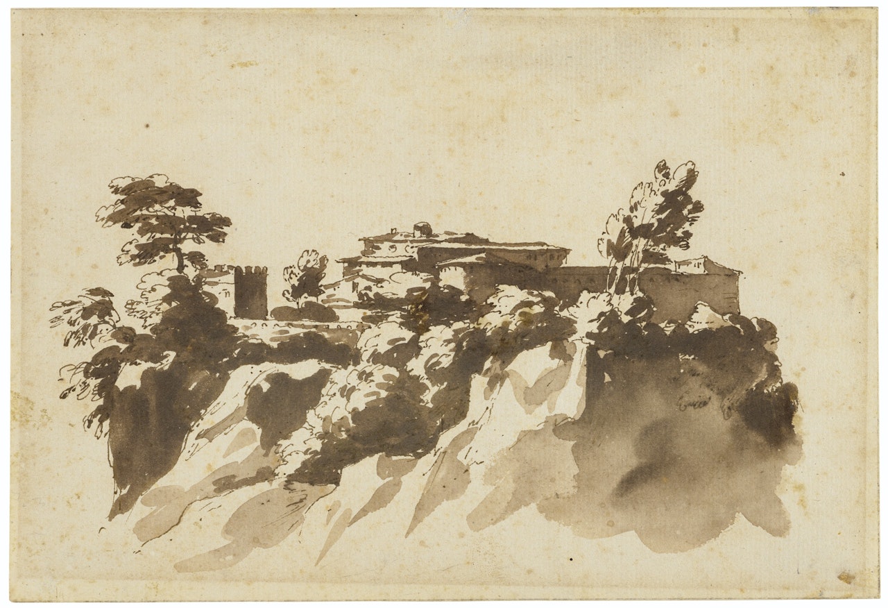 View of Tivoli by Jan de Bisschop