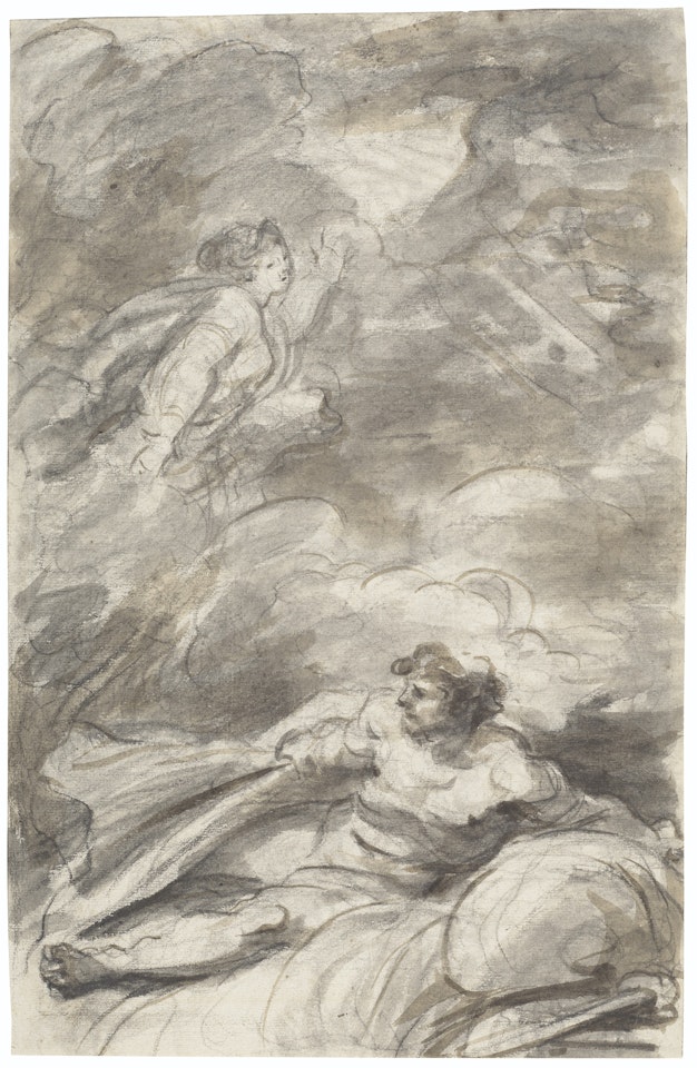 Spurred by dreams of Angelica, Orlando rushes to her rescue (Orlando furioso, VIII, 84) by Jean-Honoré Fragonard