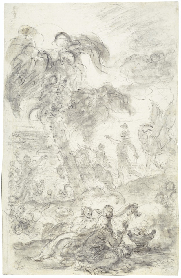 Ruggiero arrives at the threshold of Alcina’s palace (Orlando furioso, VI, 72-75) by Jean-Honoré Fragonard