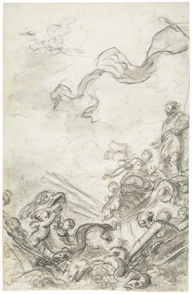 The miraculous draught of fish of Ruggiero and Alcina (Orlando furioso, VII, 32) by Jean-Honoré Fragonard