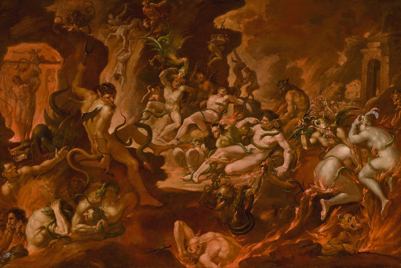 Hell scene by Dutch School