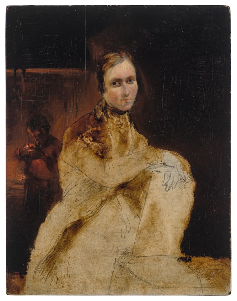 Portrait of a man, unfinished by French School