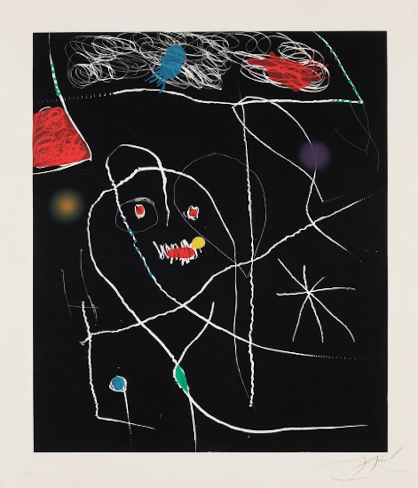 Untitled, plate V from El Pi de Formentor (The Pine of Formentor) (D. 942; C. 217) by Joan Miró