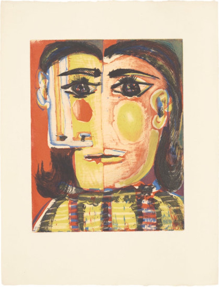 Tête de femme No. 5 (Head of a Woman No. 5): Portrait de Dora Maar (Bl. 1337; Ba. 653) by Pablo Picasso