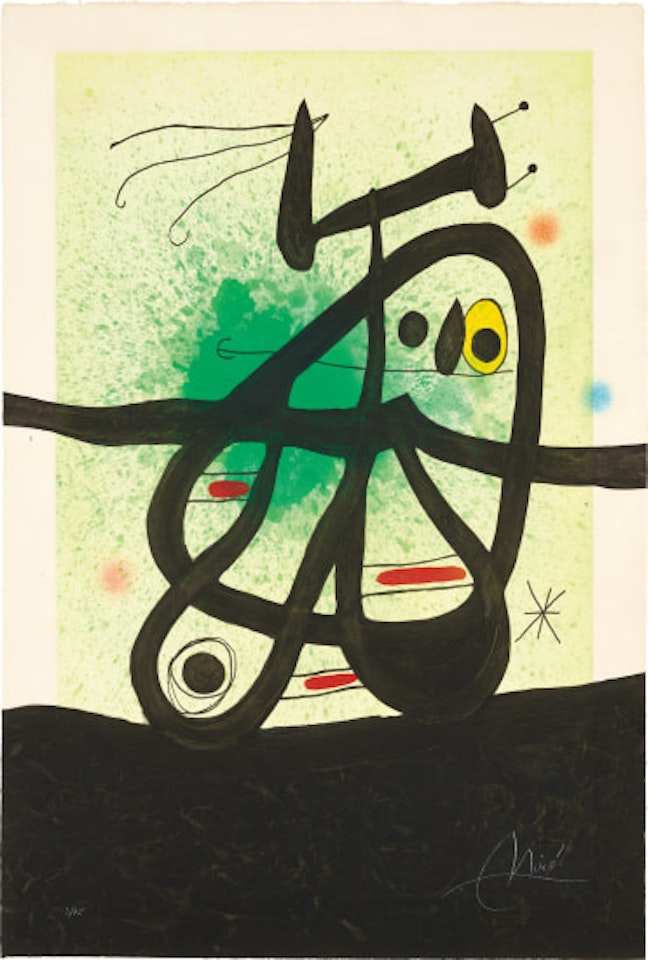 L'Oiseau Mongol (Mongolian Bird) (D. 513) by Joan Miró