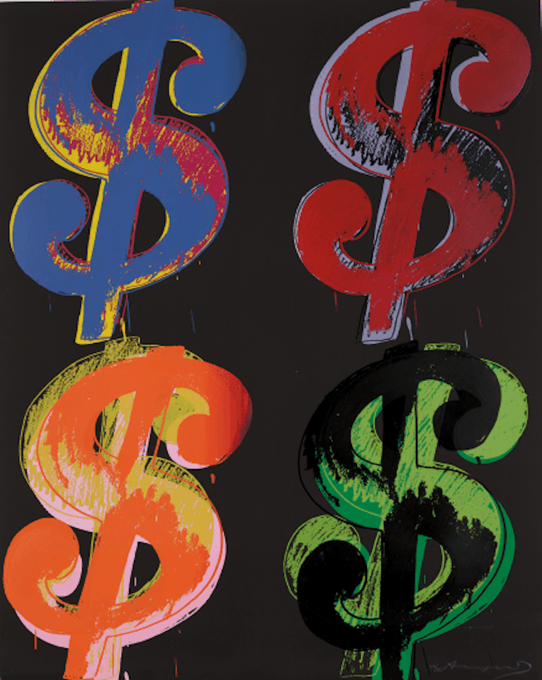 $ (4) (F & S. 281-282) by Andy Warhol