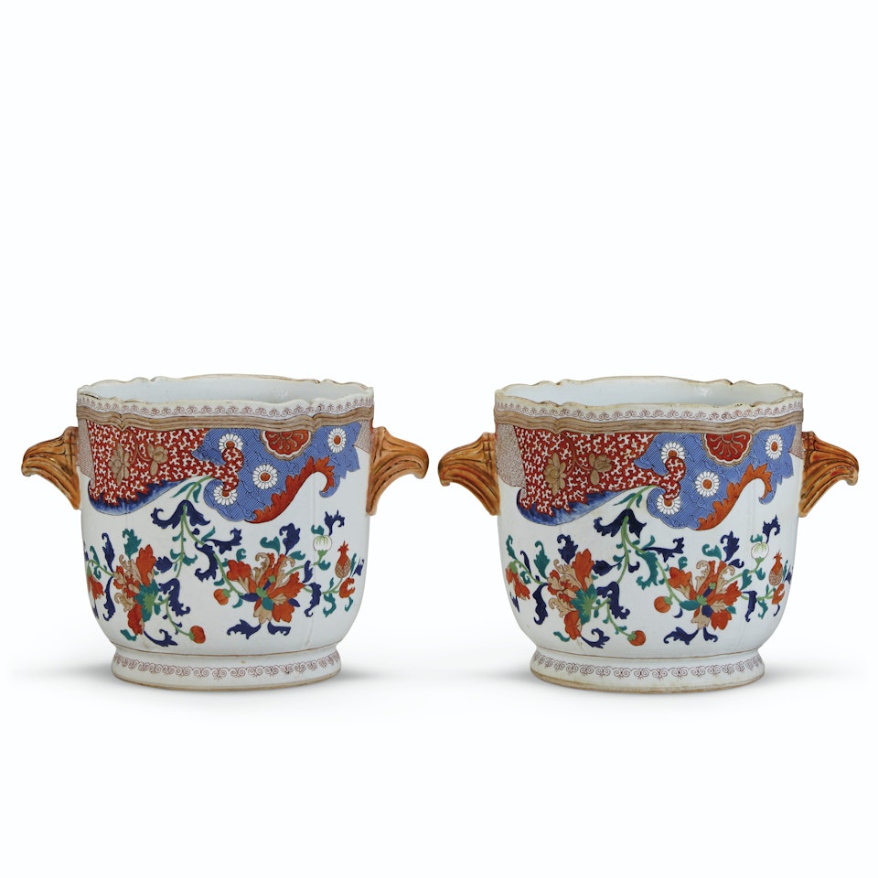 A LARGE PAIR OF WINE COOLERS by Anonymous