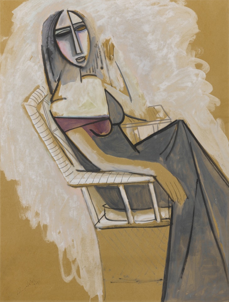 PORTRAIT DE MADAME NENA AZPIAZU by Wifredo Lam