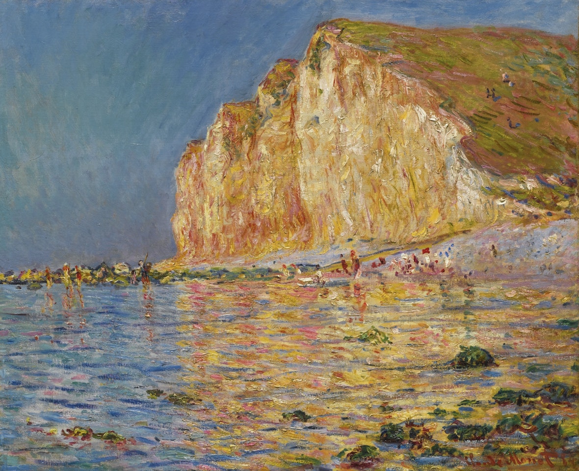 MARÉE BASSE AUX PETITES-DALLES by Claude Monet