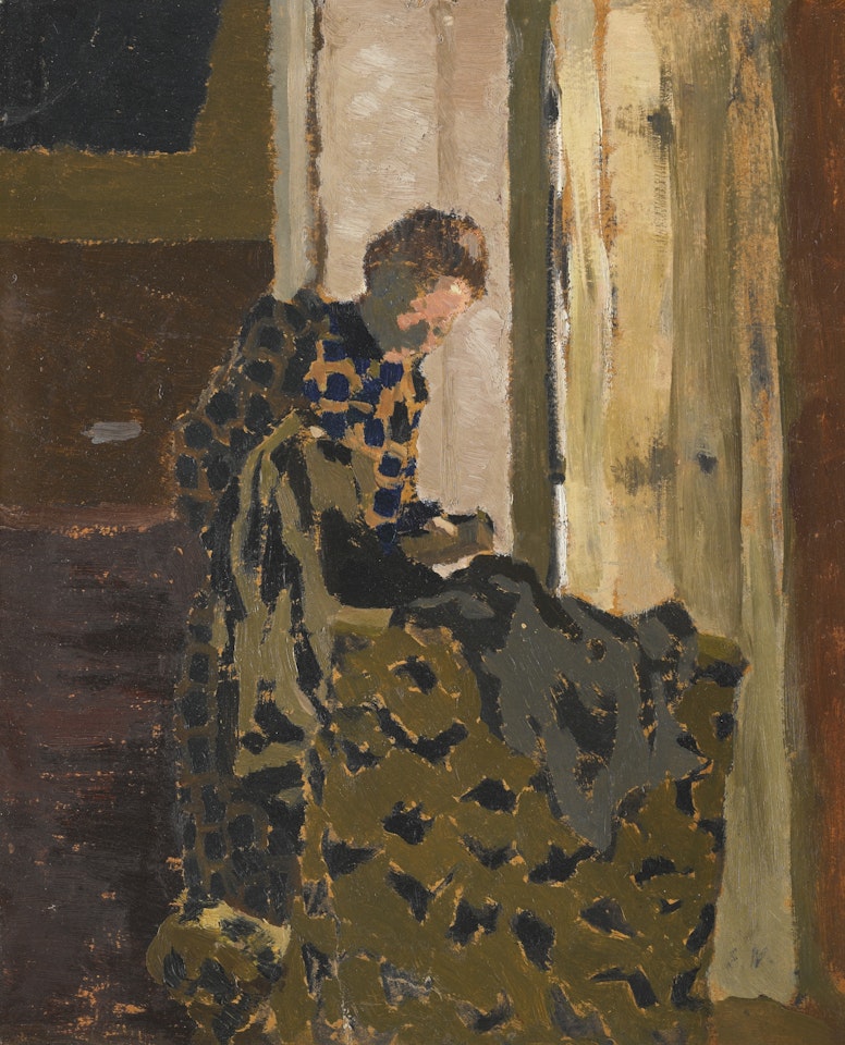 MARIE BROSSANT UN VÊTEMENT À LA FENÊTRE by Édouard Vuillard