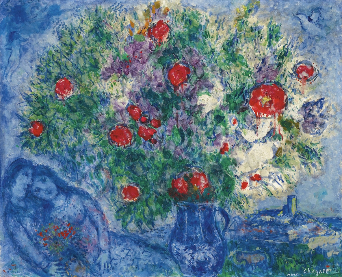 LE VASE BLEU by Marc Chagall