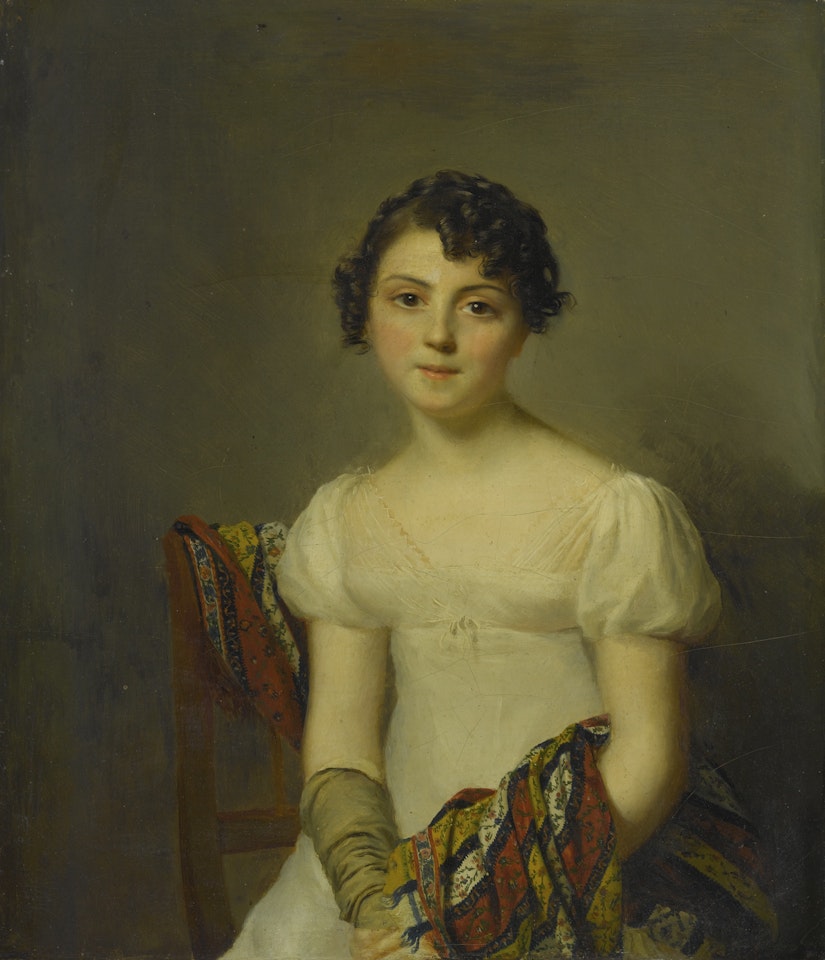 PORTRAIT OF ANDRIENNE-CONSTANCE BOURDILLON (1792-1836) by Firmin Massot