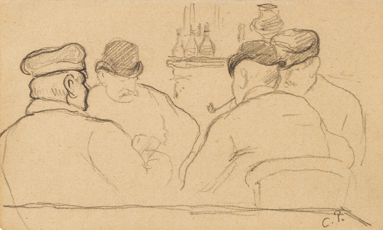 Etude pour un joueur de cartes by Camille Pissarro